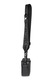 Steve Madden, Geanta crossbody de piele saffiano sintetica cu monograma Brisa, Negru