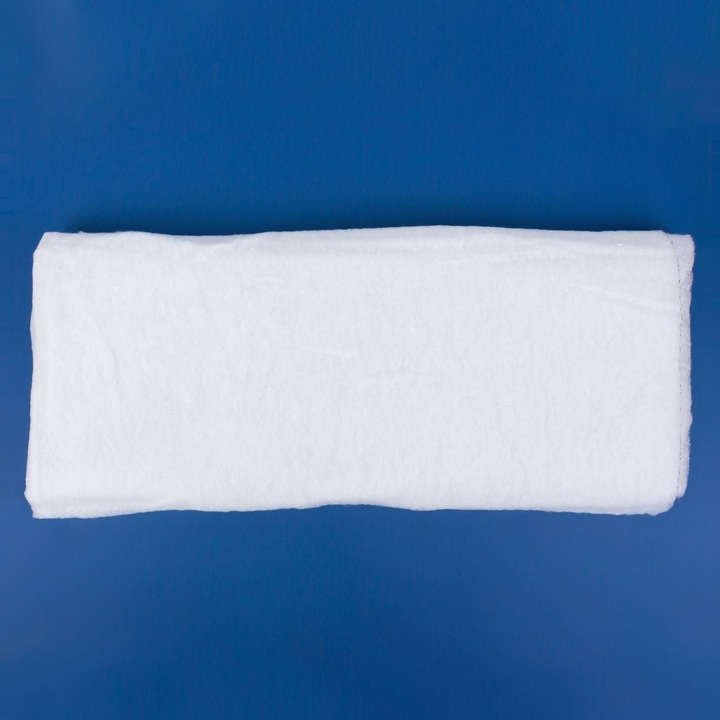 Tesatura Decorativa Craciun, Blana Artificiala, 120x80cm, Alb