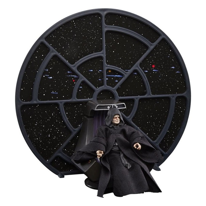 Star Wars: Black Series - Palpatine on Throne figura, Hasbro, 15 cm, többszínű