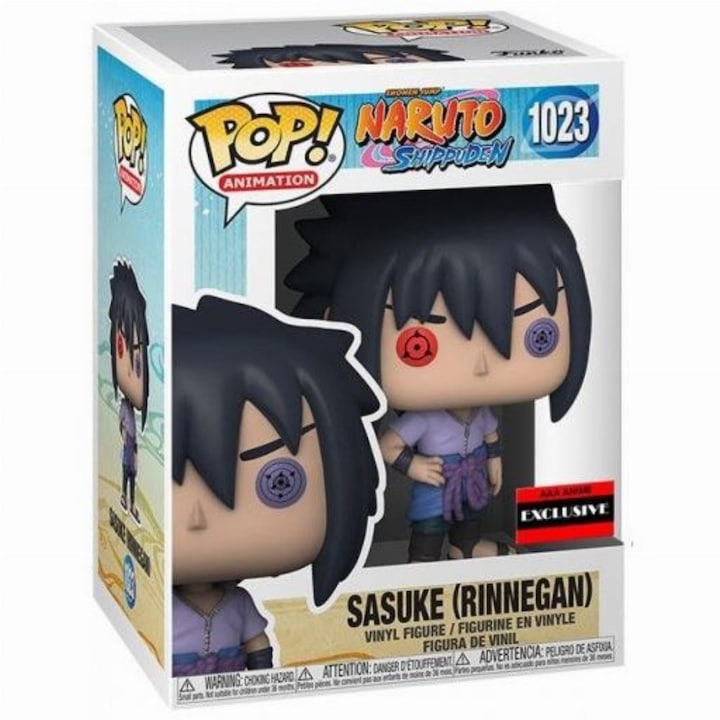 Funko POP figura, Naruto Shippuden Sasuke Uchiha, vinyl, 3 év+, 10 cm, többszínű