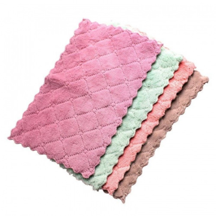 Set 4 lavete din microfibra, multicolor, 26 x 16 cm - MaffStuff®