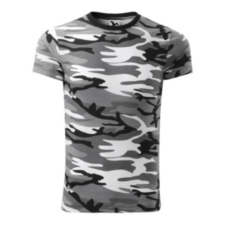 Póló unisex Camouflage 144 szürke terepszín XL méret