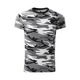 Póló unisex Camouflage 144 szürke terepszín XL méret