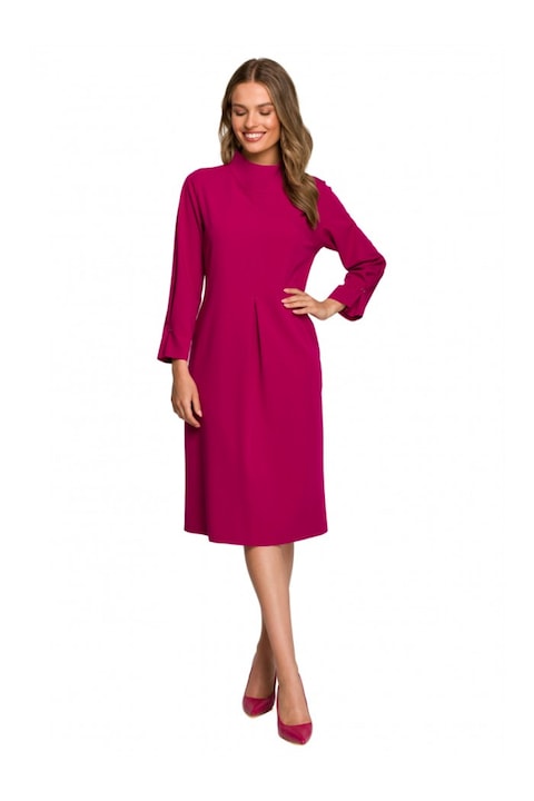 Рокля, Style, полиестер/вискоза/еластан,,,,, Слива