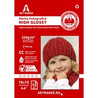 Hartie foto Art Maker High Glossy, 230g/mp, cc, 10×15 cm, 50 coli