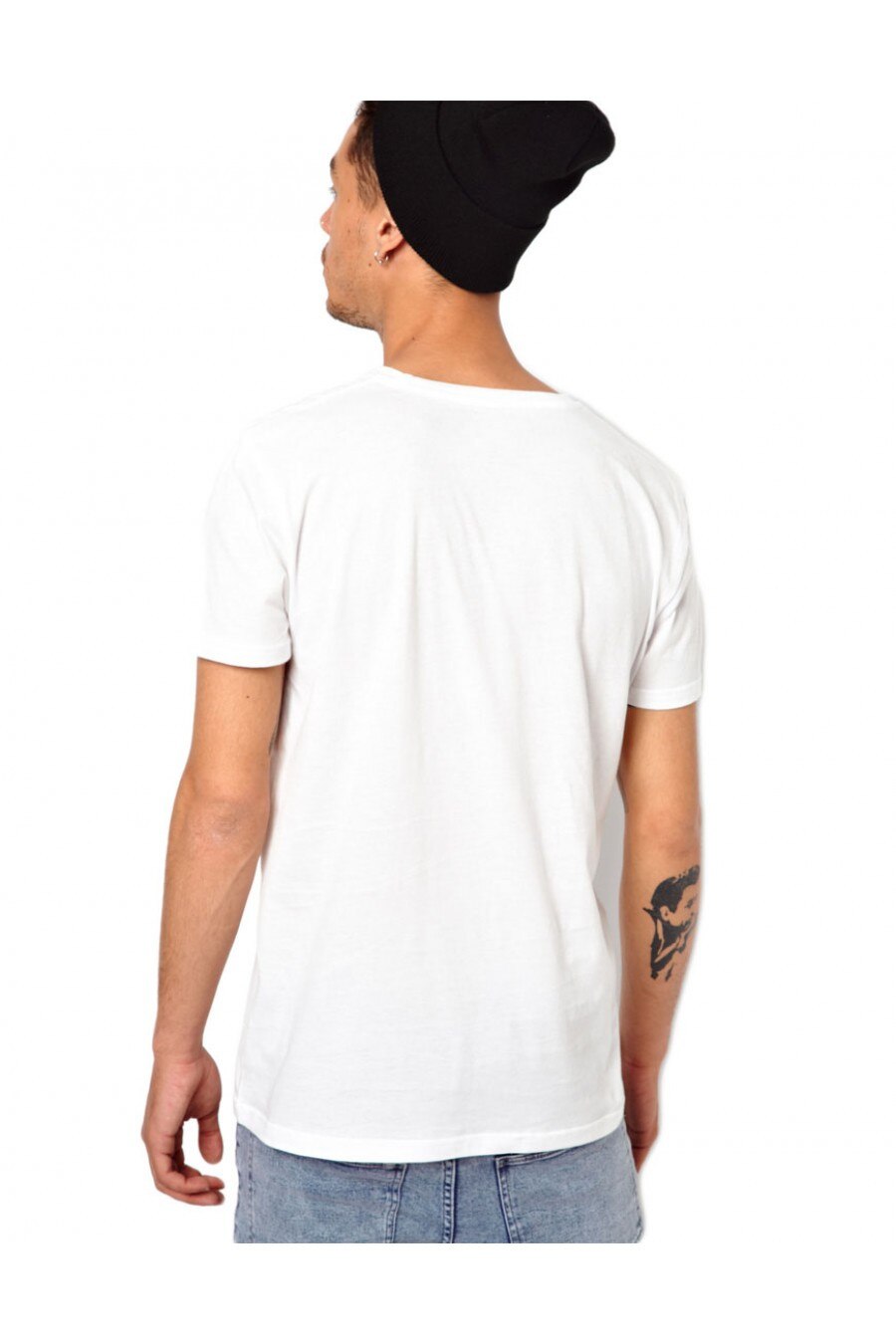 Tricou barbati alb Chillin, Alb