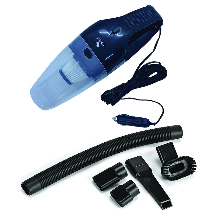 Aspirator auto umed-uscat, 12V avand putere de 120W cu accesoriu pentru spatii inguste si perie curatare - Phuture®