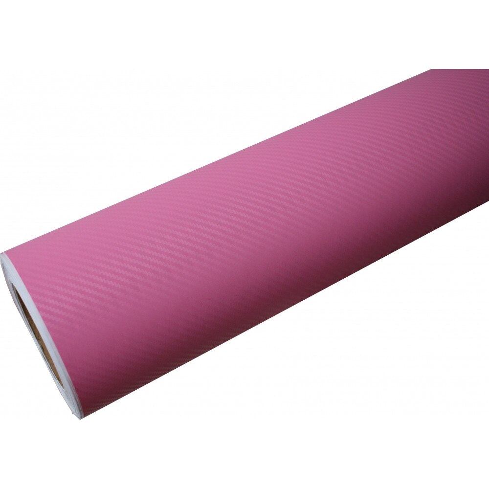 Folie, colant auto carbon 3D texturata PINK