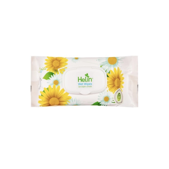 Servetele Umede, Helin, Chamomile Sensitive, 1 pachet x 100 buc