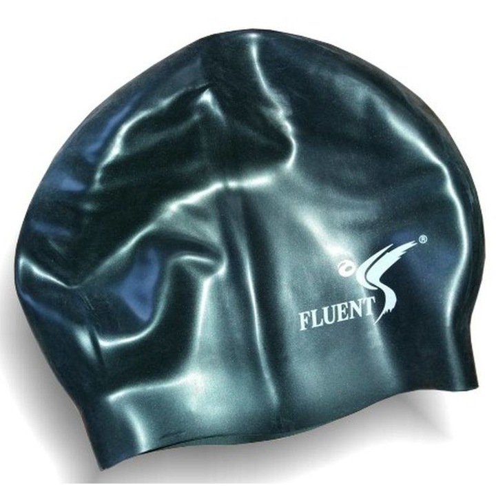 Fluent úszósisak, szilikon, fekete