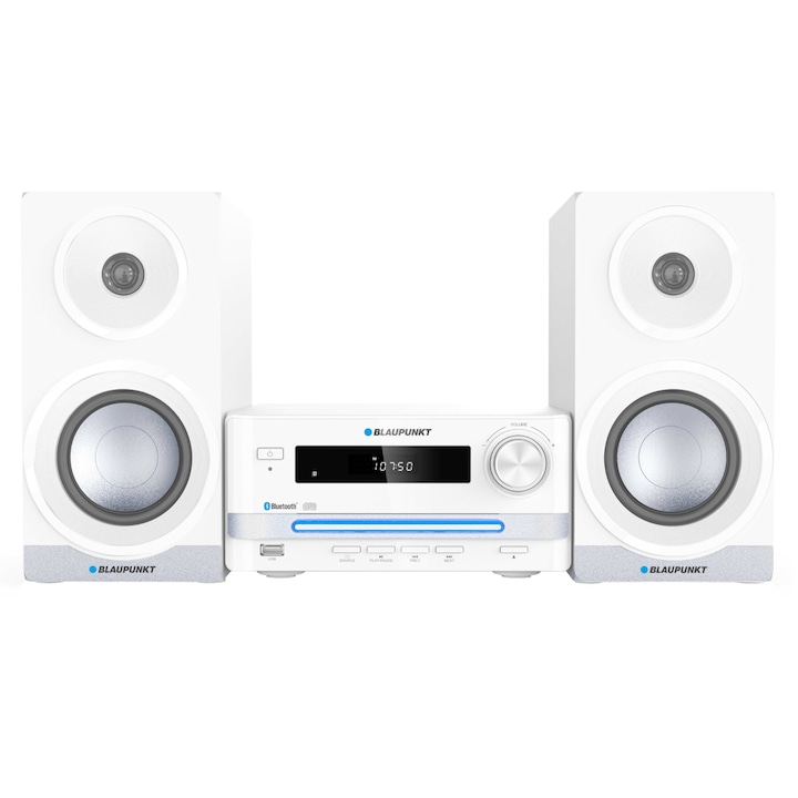 Microsistem audio BT CD/MP3/AUX/USB Blaupunkt MS16BT Edition, alb