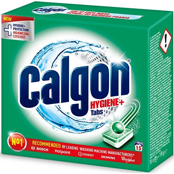 Tablete anticalcar pentru masina de spalat, Calgon Hygiene+, formula ...