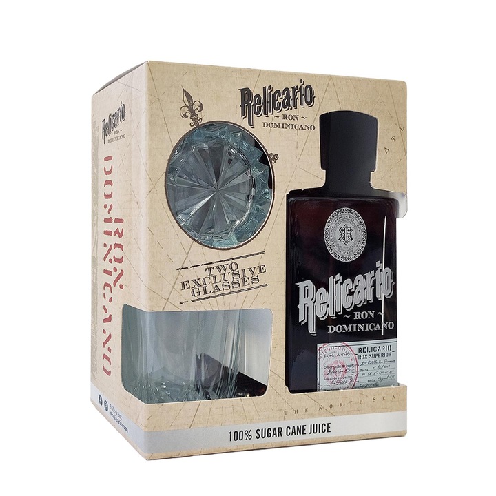 Ром Relicario Superior, 40%, 0.7л, с 2 чаши