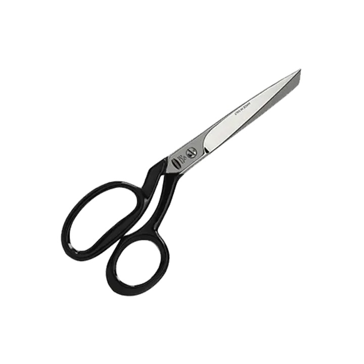 Foarfeca de croitorie uz casnic si profesional cu lama dreapta, otel carbon acoperit cu nichel, 23 cm