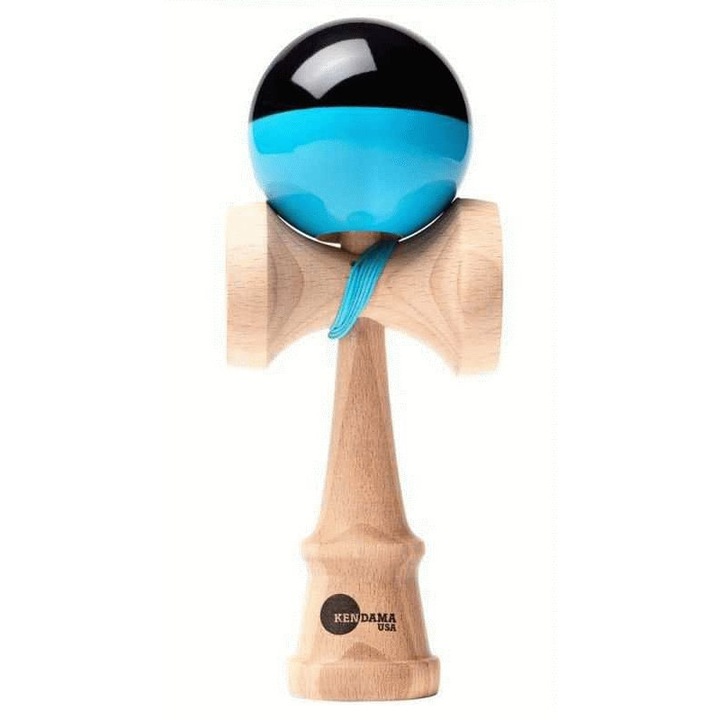 Kendama Játék, Kaizen 3.0, Kendama Shift, Fa, 18.5 x 7 cm, Kék/Fekete