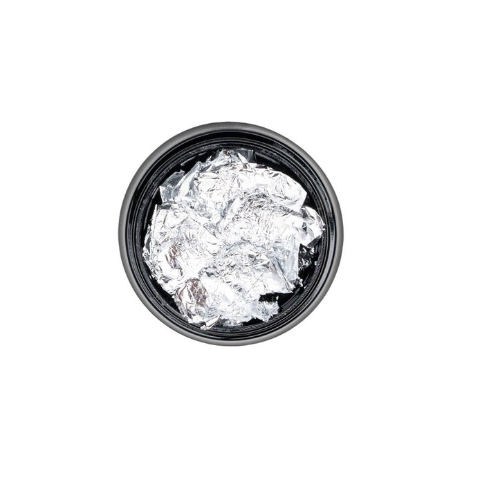 Decoratiune Foita creponata Silver, Sela