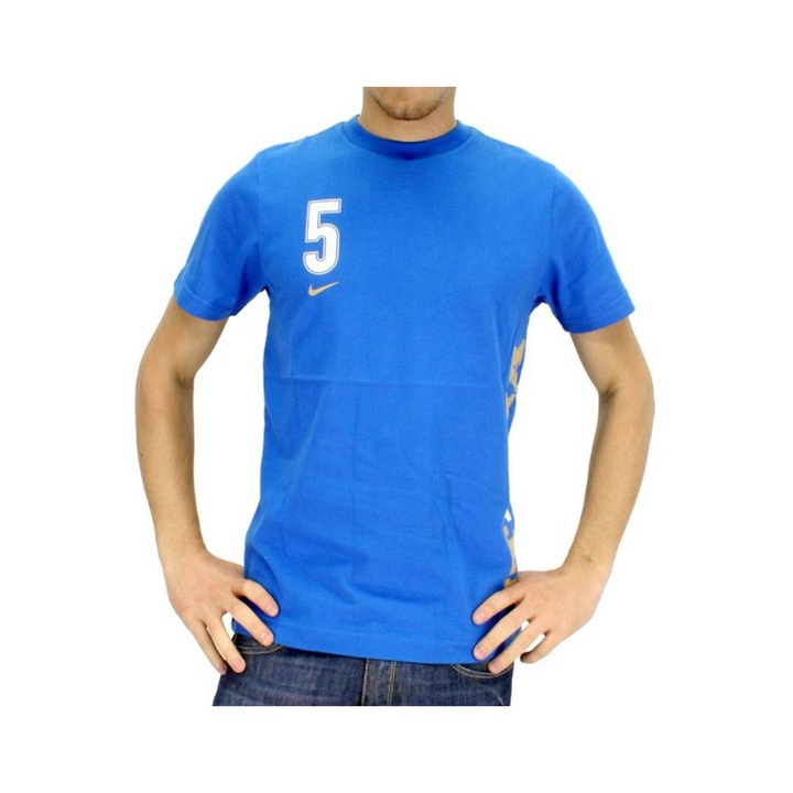 Férfi sportpóló, Nike, pamut, kék, S