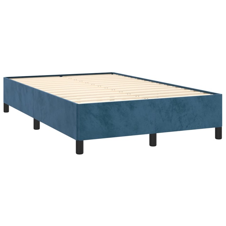vidaXL sötétkék bársony ágykeret 120x190 cm 20.3 kg 3269655