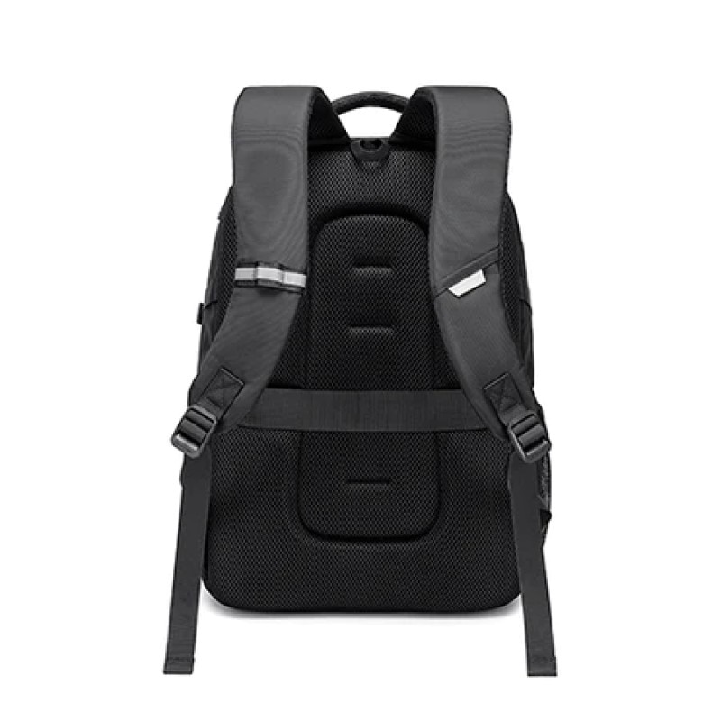 Rucsac laptop 15.6", casual, cu orificiu pentru cabluri audio, Golden Wolf, 43x31x16.5 cm, Negru