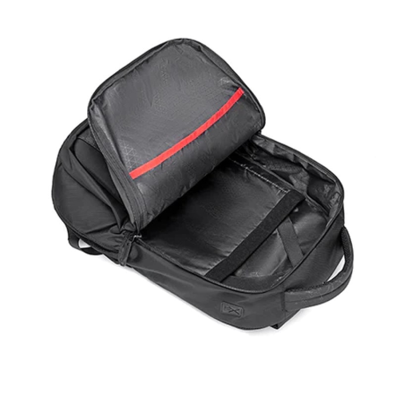 Rucsac laptop 15.6", casual, cu orificiu pentru cabluri audio, Golden Wolf, 43x31x16.5 cm, Negru