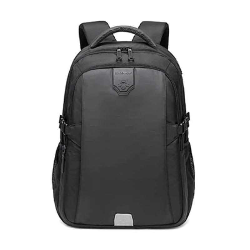 Rucsac laptop 15.6", casual, cu orificiu pentru cabluri audio, Golden Wolf, 43x31x16.5 cm, Negru