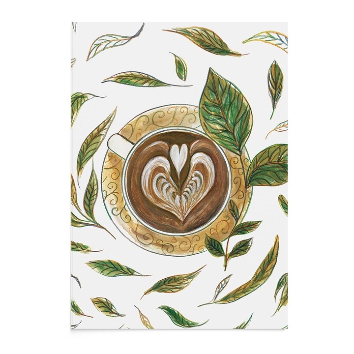 Felicitare Cafea Coffee Swirl, Zizula Cards, 105 X 150 mm