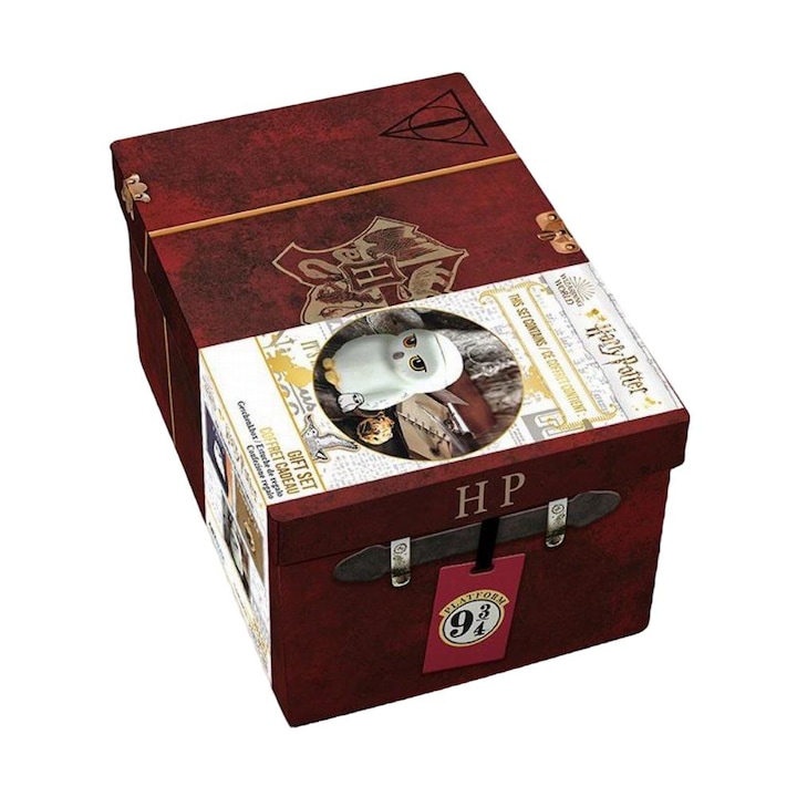 HARRY POTTER Премиум комплект: kubek 3D, Brelok 3D, Przypinka walizka