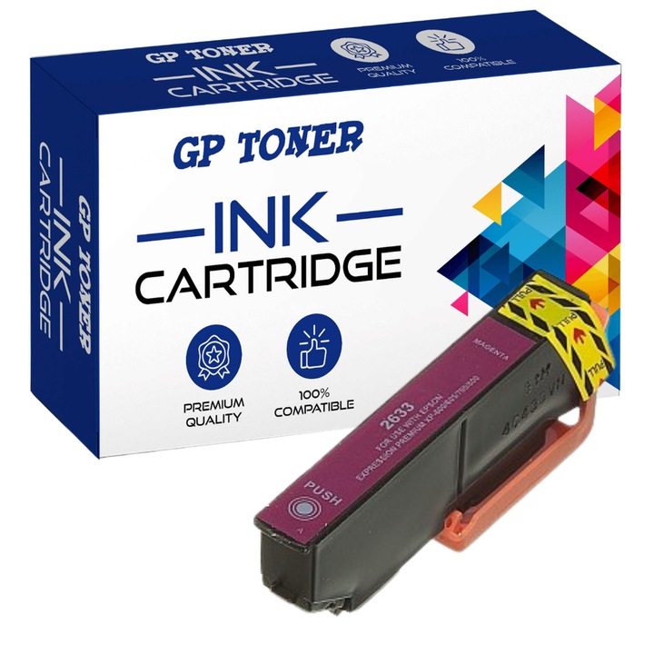 Cartus de cerneala, GP Toner, Compatibil cu Epson XP-600, XP-700, XP-800, Magenta