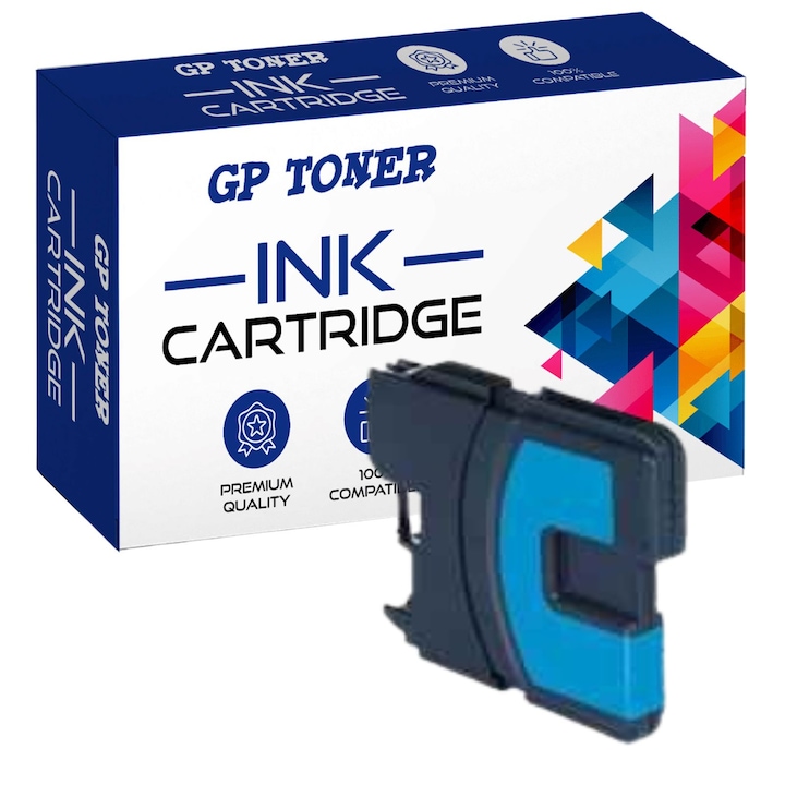 Cartus de cerneala, GP Toner, Compatibil cu Brother LC980/LC1100M - DCP 163, 383, MFC 290C, 790C, 5490CN, 6490CN, Magenta