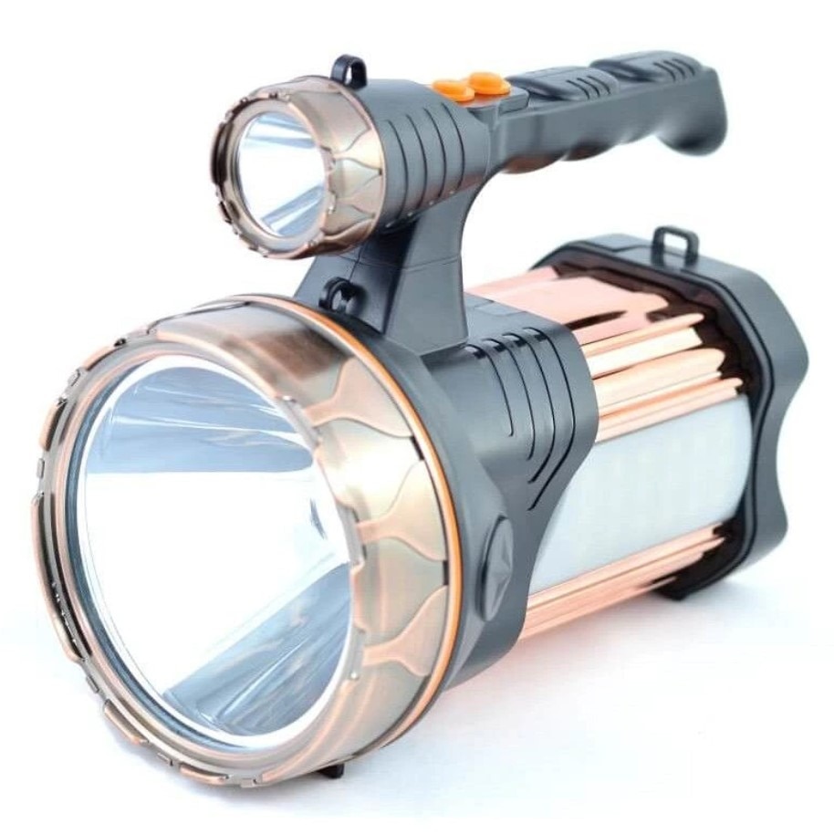 moat Tick Skepticism Lanterna Profesionala cu LED, Raza de actiune 500 M, Panou lateral 16 LED-uri,  100W, Bronz/Negru - eMAG.ro