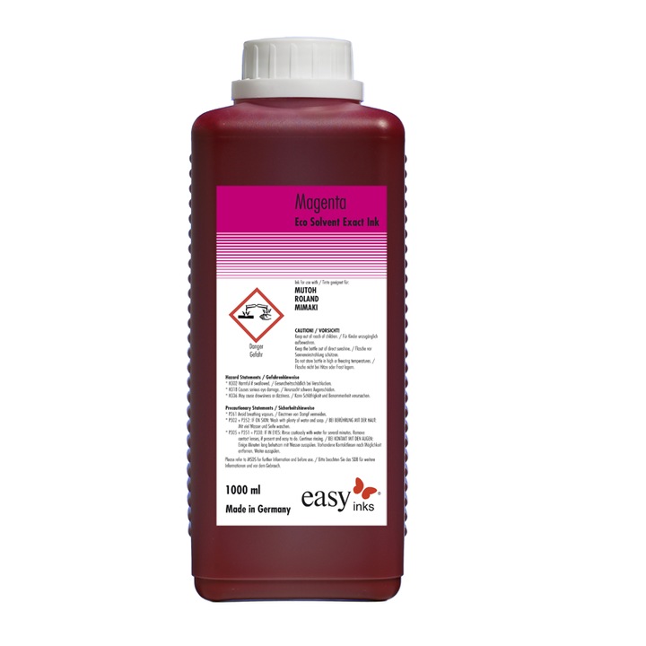 Cerneala Eco Solvent Exact, Easy Inks, Magenta, 1 l