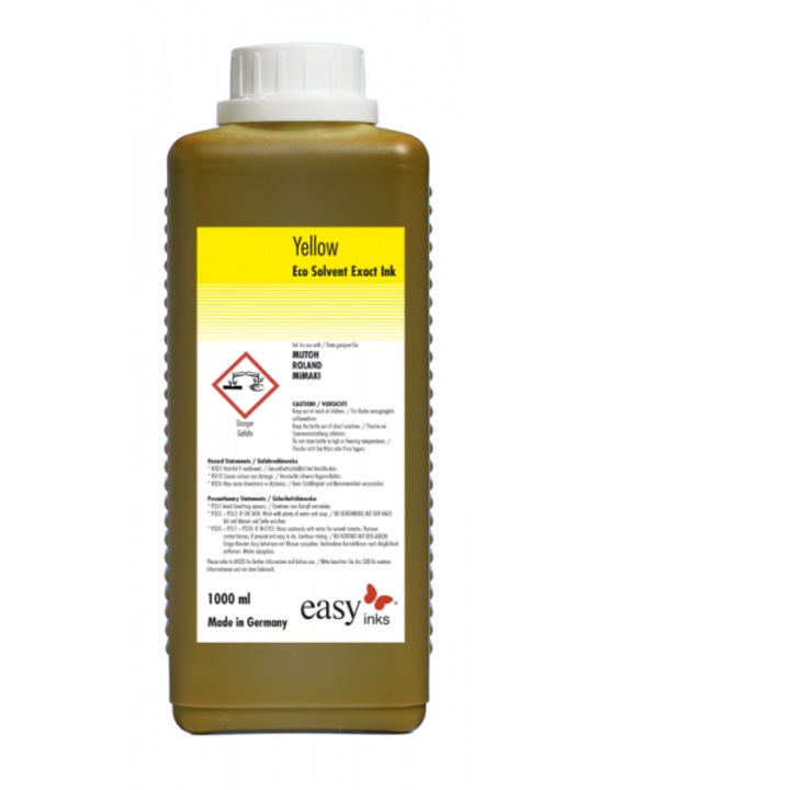Cerneala Eco Solvent Exact, Easy Inks, Yellow, 1 l