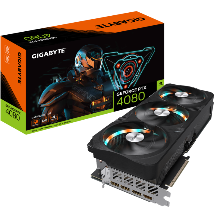 Placa video Gigabyte GeForce RTX 4080 16GB GAMING OC, 16GB GDDR6X, 256-bit