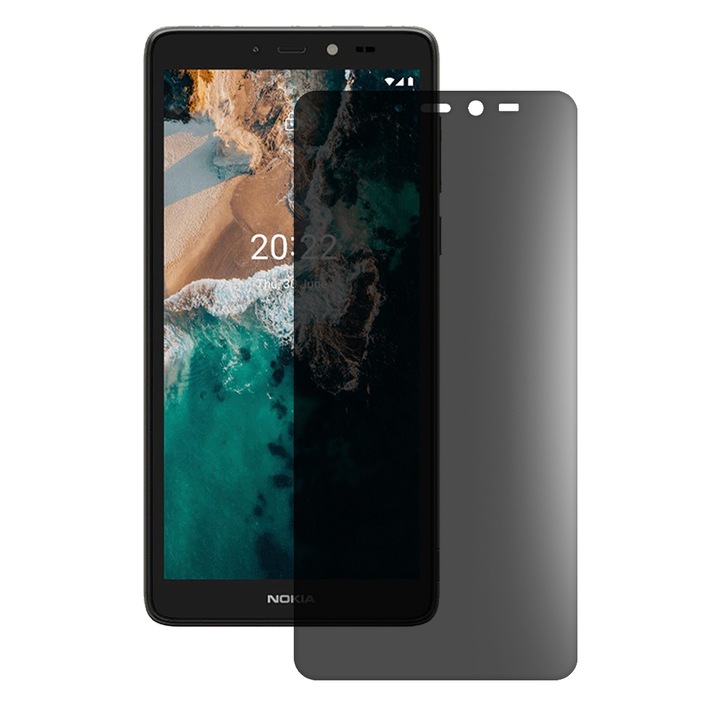 SILKASE matt adatvédő fólia Nokia C2 2nd Edition készülékhez, képernyővédő, szilikon