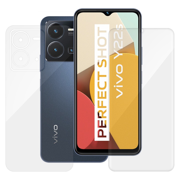 Комплект от 2 фолиа SILKASE за Vivo Y22s, защита на телефона, възобновяем силикон