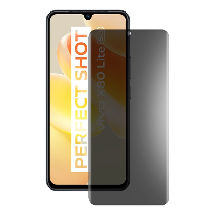 SILKASE matt adatvédő fólia Vivo X80 Lite-hoz, képernyővédő, szilikon