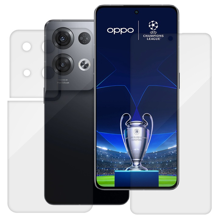 Set 2 folii SILKASE pentru OPPO Reno8 Pro Plus, protectie telefon, silicon regenerabil