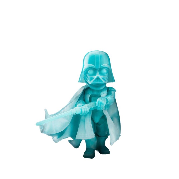 Figurina de Actiune Star Wars: Egg Attack - Darth Vader, Beast Kingdom, Fosforescent, 16 cm, Albastru, 15+