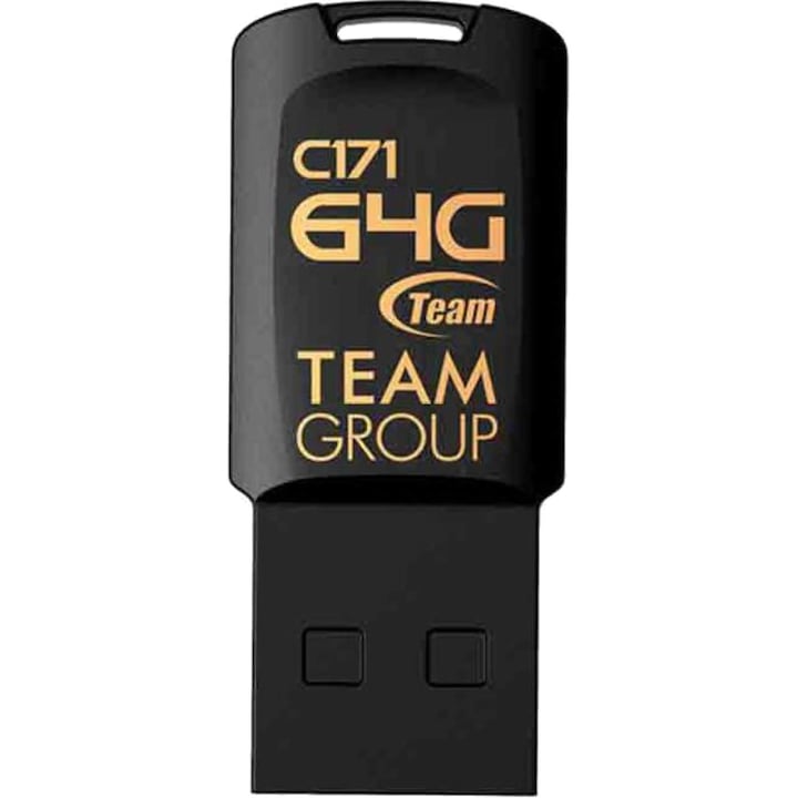 USB памет Team Group C171, Черен, 64GB