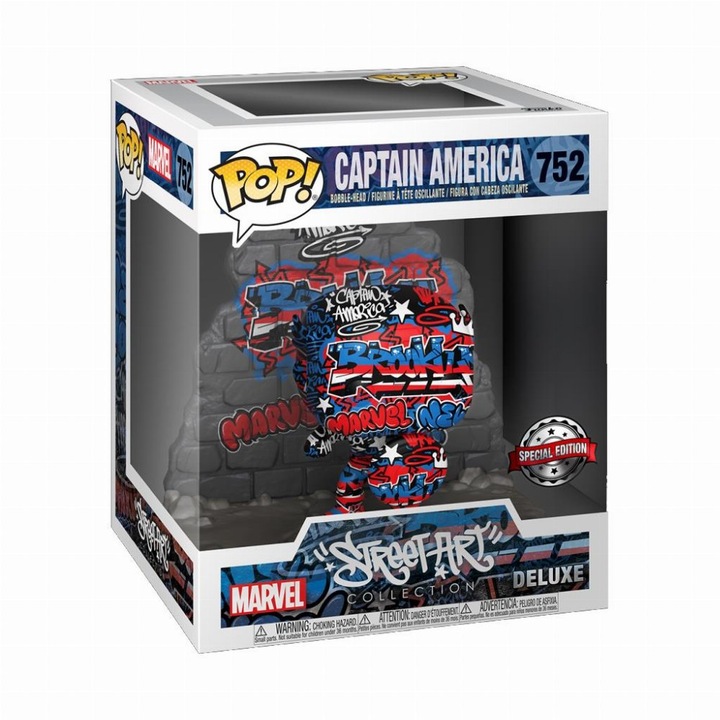 Funko POP! Captain America (752) Street Art Collection Deluxe Figura