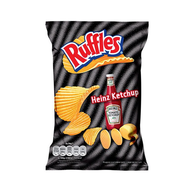 Chipsuri Ruffles, Heinz Ketchup, 150 g eMAG.ro