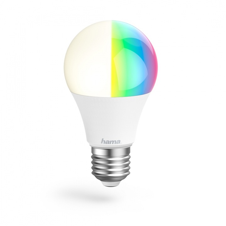 Смарт крушка HAMA, WLAN LED Димираща, RGBW, 10W, E27