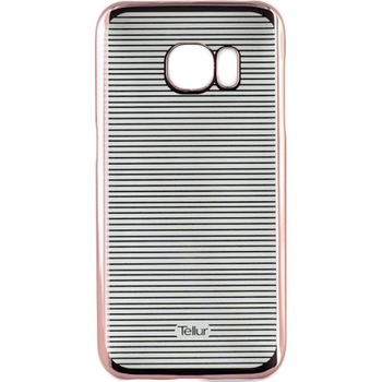 Husa de protectie Tellur Hardcase pentru Samsung S7, Rose Horizontal Stripes Husa de protectie Tellur Hardcase pentru Samsung S7, Rose Horizontal Stripes