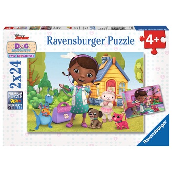 Puzzle Ravensburger - Disney Doctorita Plusica, 2 in 1, 2x24 piese Puzzle Ravensburger - Disney Doctorita Plusica, 2 in 1, 2x24 piese