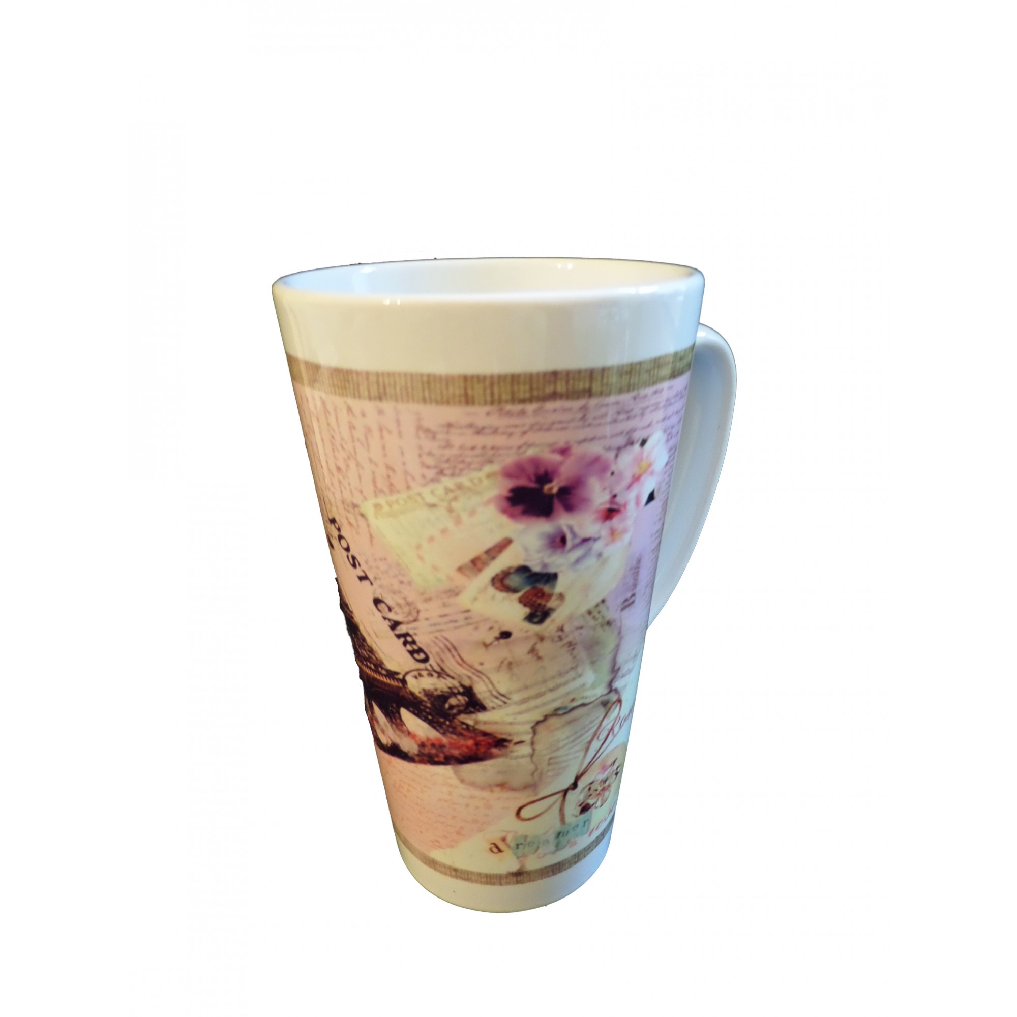 Cana Portelan Bellamine 450 ml model Post Card Grey Paris