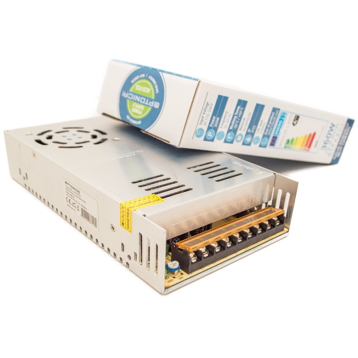 Sursa de alimentare 12v 30a stabilizata cu carcasa metalica si ventilator cu turatie variabila in functie de temperatura ,putere 360W