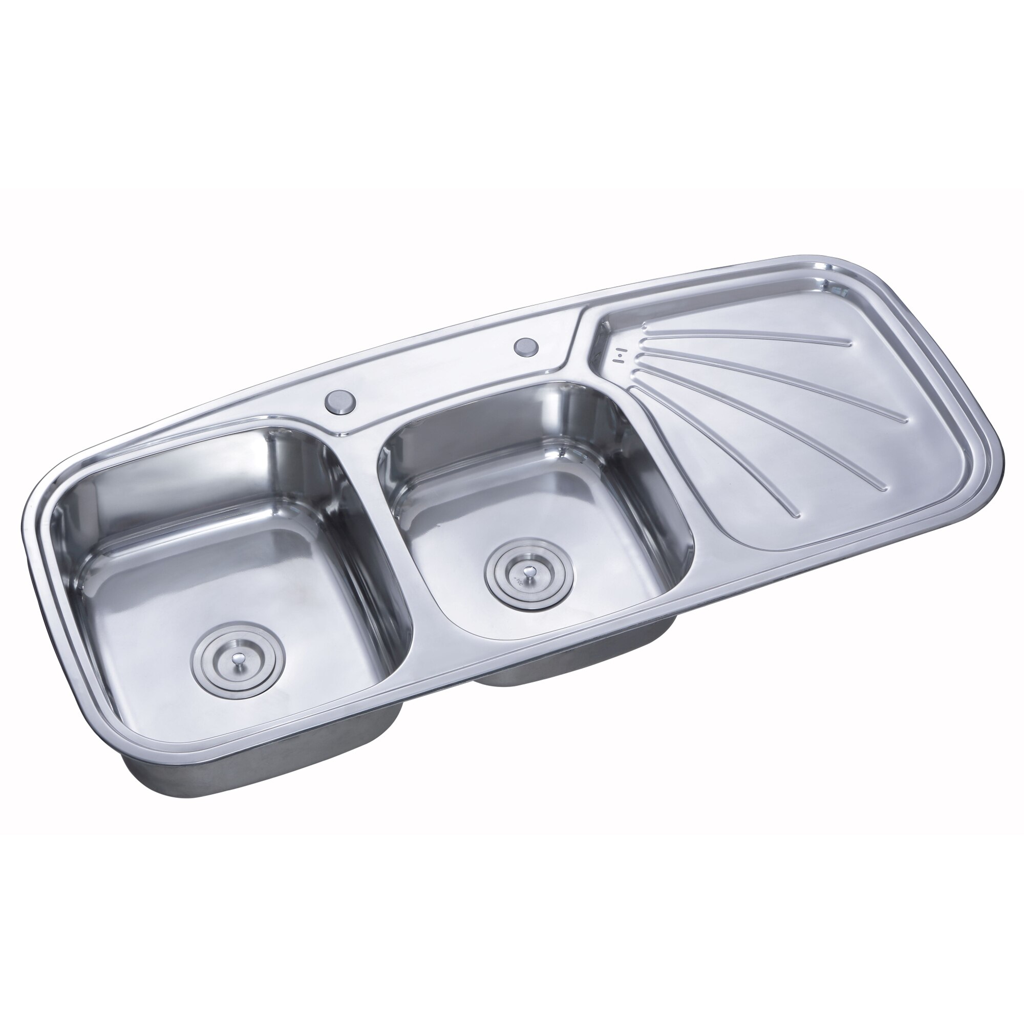 Chiuveta Freddo SN 9010, pentru blat, 2 cuve, cuva stanga, inox