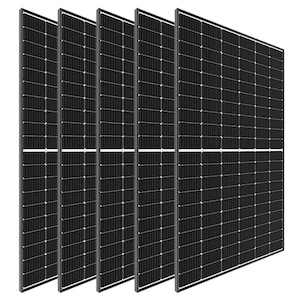 Pachet Panouri Solare Fotovoltaice, LONGI, 1,875KW- 5 bucati X Panou Solar Fotovoltaic Half Cell Cut, 375 W, 120 celule, On-Grid sau Off-Grid, rezidential, comercial