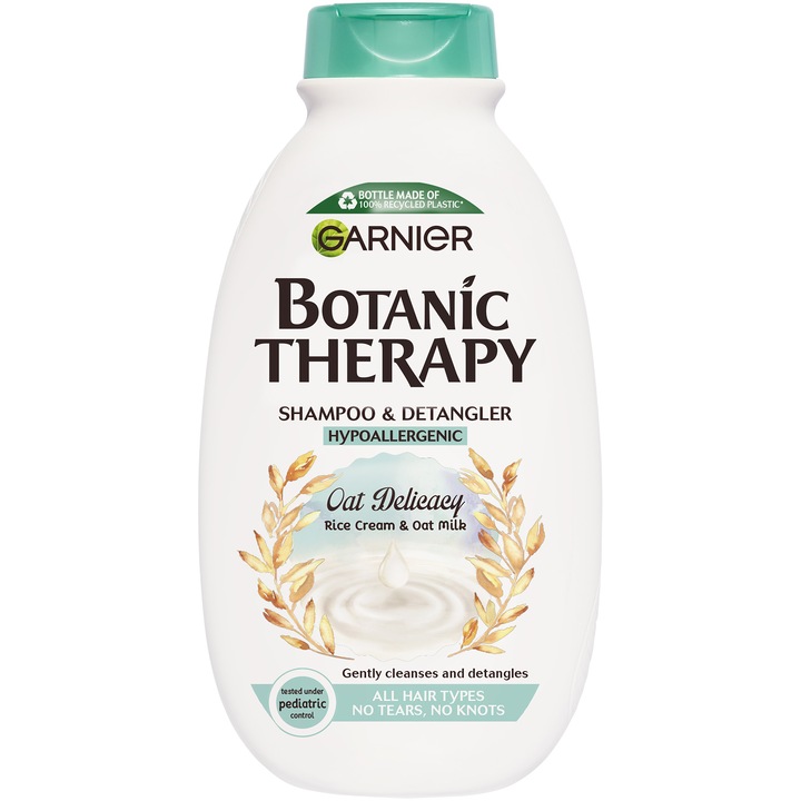 Sampon 2-in-1 pentru copii Garnier Botanic Therapy Kids Oat Delicacy cu lapte de ovaz organic, 250ml