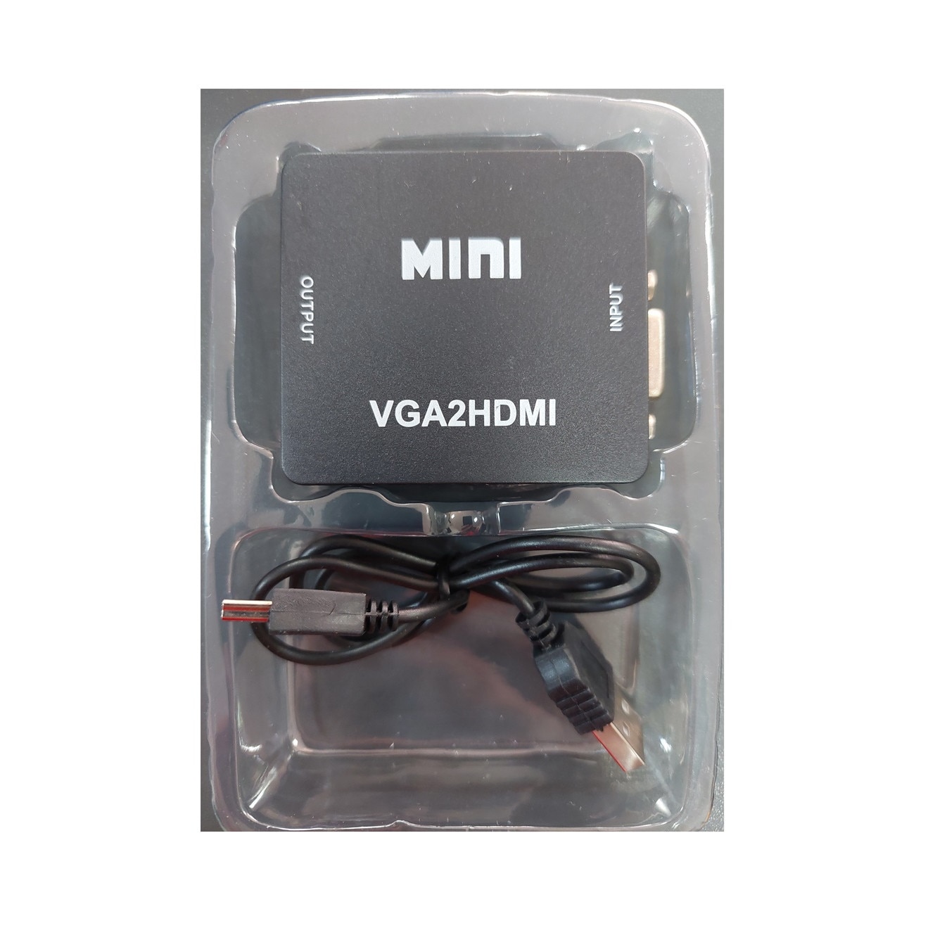 Конвертор VGA към HDMI, Преобразувател, С 3.5мм аудио адаптер за връзка ...